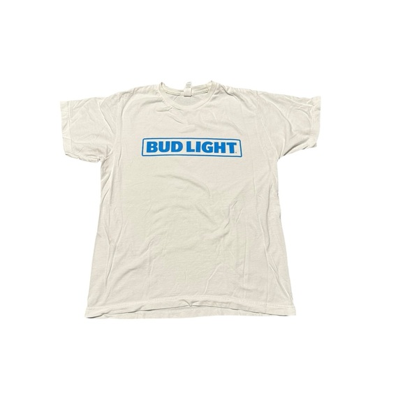Bud Light short sleeve logo tee. Size M. Gently worn. - Picture 1 of 3